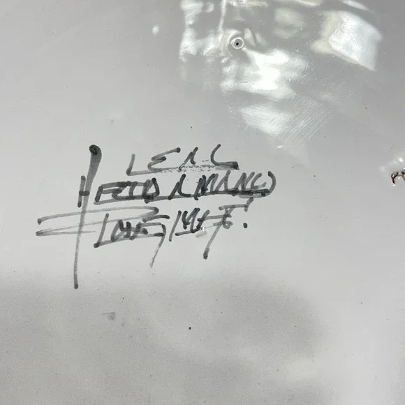 Handpainted Handmade‎ Talavera Art Pottery Wall Plate 10.5" Floral Signed - Picture 4 of 6